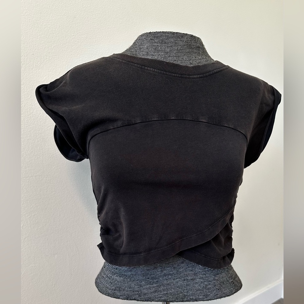 FP Movement by Free People Charcoal Layered Crop Top - Picture 3 of 6